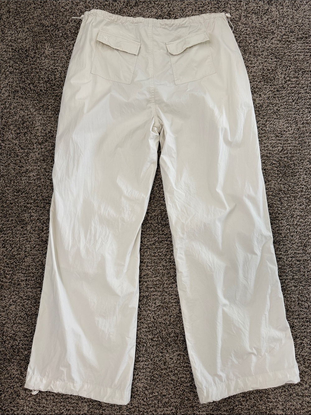 Buffbunny Cargo Pants Medium Adventure Womens Bone White Pockets Casual Fall - Picture 6 of 7